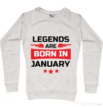 Bluza ADLER dama Legends are born in January Migdala melanj