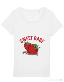 Tricou STANLEY STELLA dama Sweet babe Alb