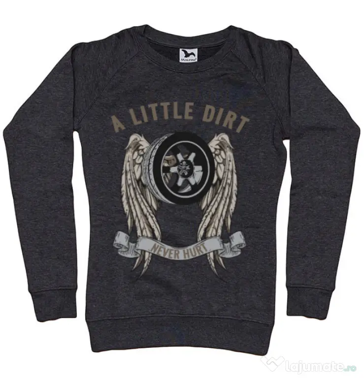 Bluza ADLER dama A little dirt Negru melanj