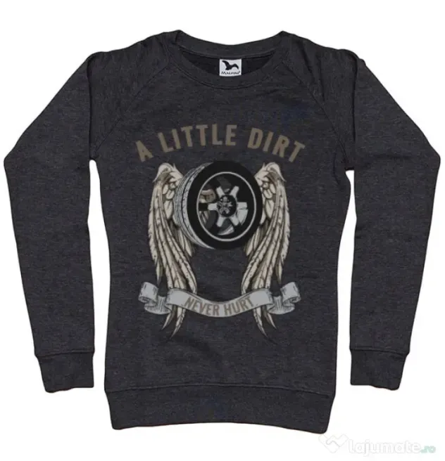 Bluza ADLER dama A little dirt Negru melanj