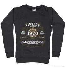 Bluza ADLER dama Vintage since Negru melanj