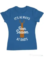 Tricou ADLER dama Beer season Albastru azuriu
