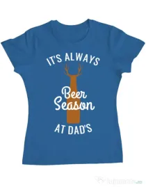 Tricou ADLER dama Beer season Albastru azuriu