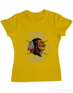 Tricou ADLER dama Native chief Galben