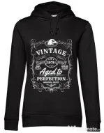 Hoodie dama cu gluga Aged to perfection Negru