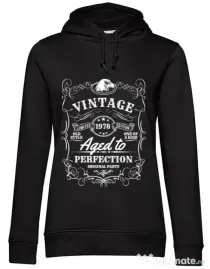 Hoodie dama cu gluga Aged to perfection Negru