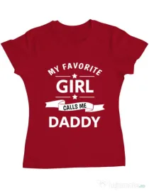Tricou ADLER dama My favorite girl Rosu