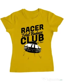 Tricou ADLER dama Total badass Galben