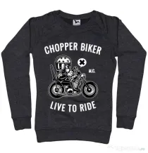 Bluza ADLER dama Chopper biker Negru melanj