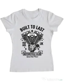 Tricou ADLER dama Built to last Alb