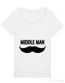 Tricou STANLEY STELLA dama Middle man Alb