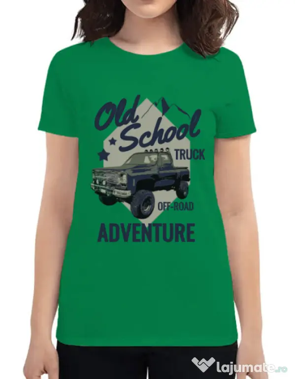 Tricou ADLER dama Off-road truck Verde mediu