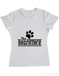Tricou ADLER dama The dogfather Alb