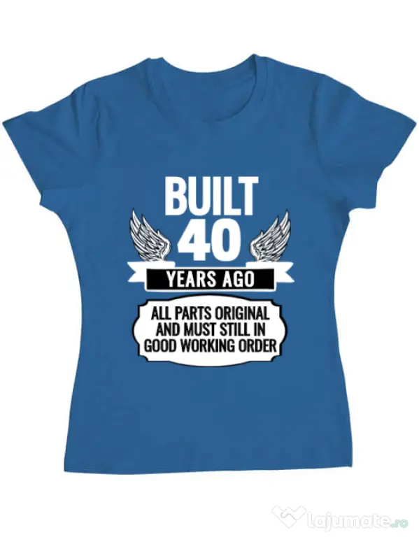 Tricou ADLER dama Original parts Albastru azuriu