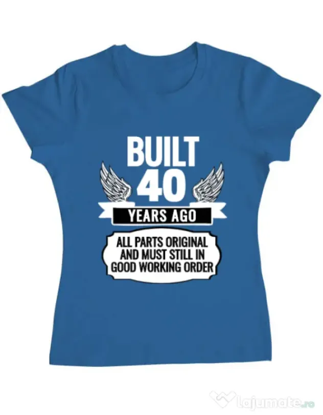 Tricou ADLER dama Original parts Albastru azuriu