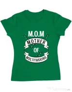 Tricou ADLER dama Mother of multitasking Verde mediu