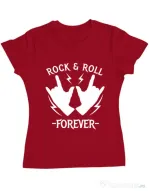 Tricou ADLER dama Rock and roll Rosu