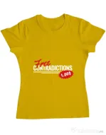 Tricou ADLER dama Free contradictions Galben
