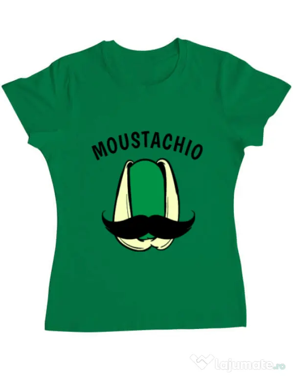 Tricou ADLER dama Moustachio Verde mediu