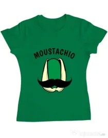 Tricou ADLER dama Moustachio Verde mediu