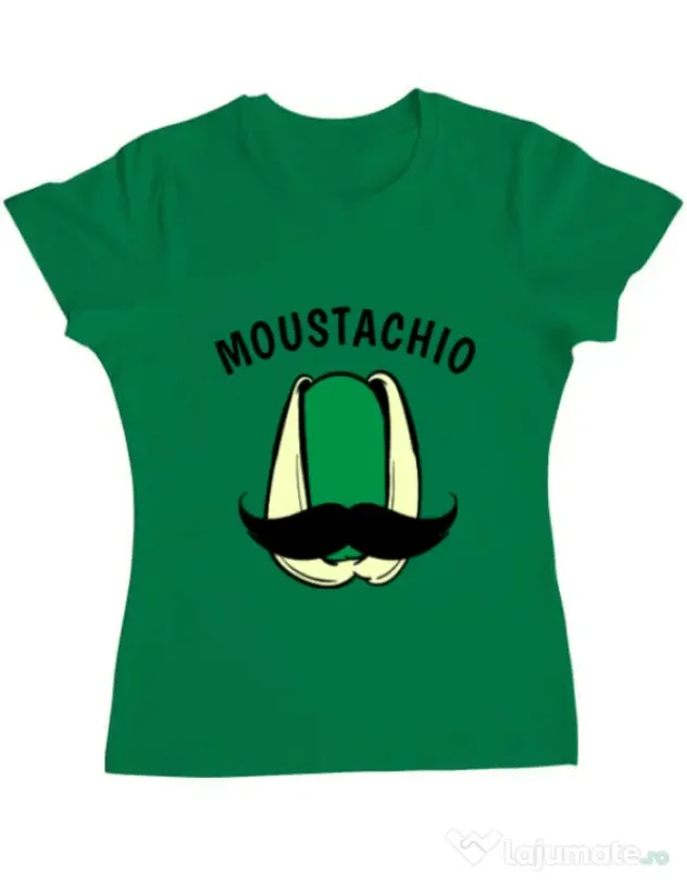 Tricou ADLER dama Moustachio Verde mediu