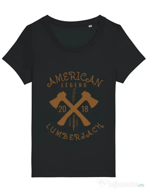 Tricou STANLEY STELLA dama American lumberjack Negru