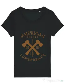 Tricou STANLEY STELLA dama American lumberjack Negru