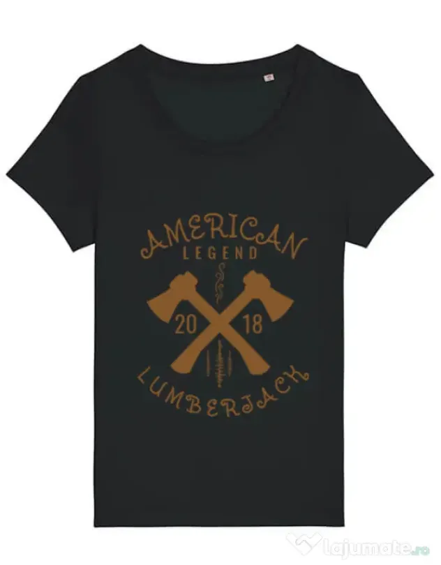 Tricou STANLEY STELLA dama American lumberjack Negru