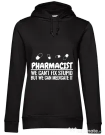 Hoodie dama cu gluga Pharmacist Negru
