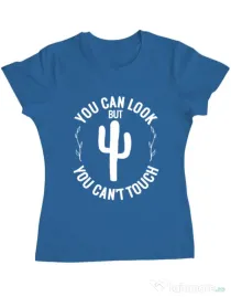 Tricou ADLER dama You can’t touch Albastru azuriu