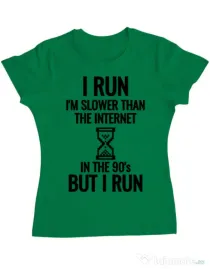 Tricou ADLER dama I run Verde mediu
