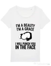 Tricou STANLEY STELLA dama I am a grace Alb