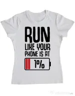 Tricou ADLER dama Run Alb