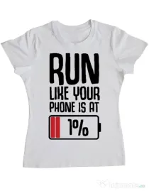 Tricou ADLER dama Run Alb