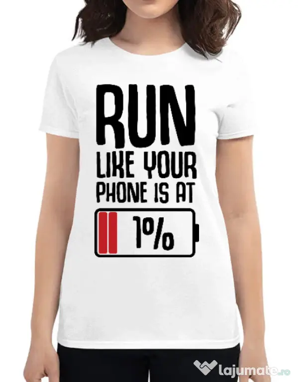Tricou ADLER dama Run Alb