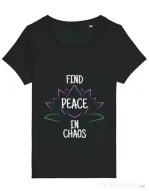 Tricou STANLEY STELLA dama Find peace Negru