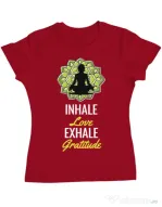 Tricou ADLER dama Inhale love Rosu