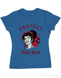 Tricou ADLER dama Protect your neck Albastru azuriu