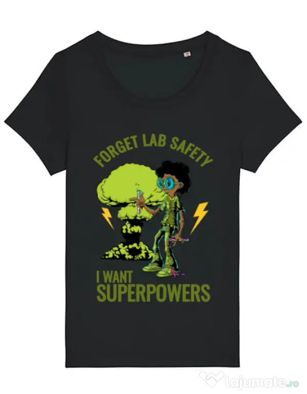 Tricou STANLEY STELLA dama I want superpowers Negru