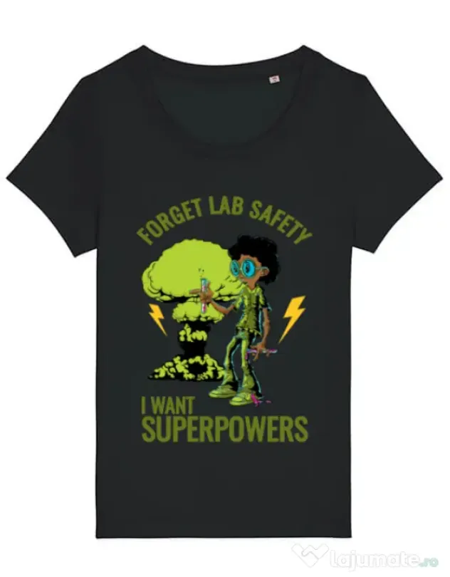 Tricou STANLEY STELLA dama I want superpowers Negru