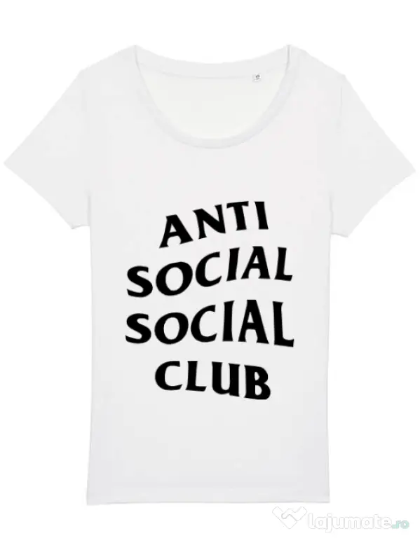 Tricou STANLEY STELLA dama Anti social Club Alb