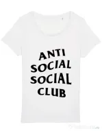 Tricou STANLEY STELLA dama Anti social Club Alb