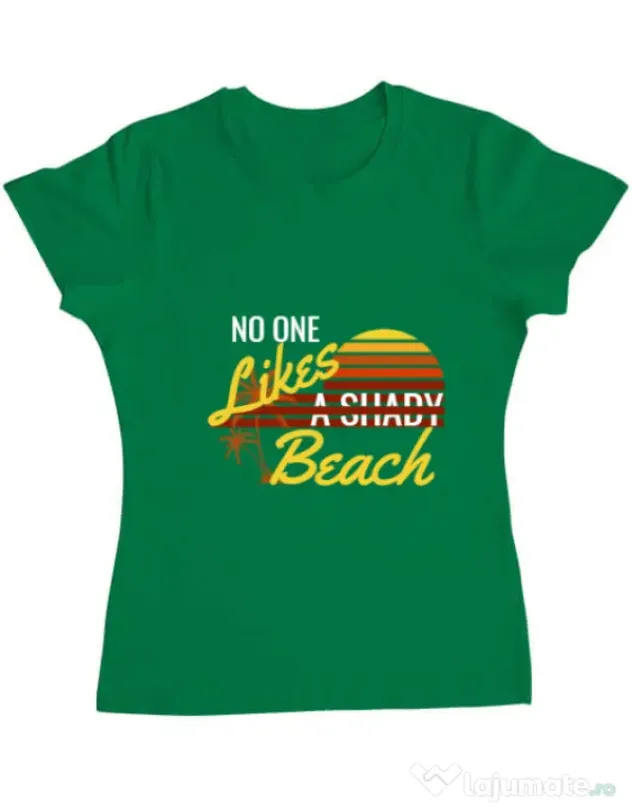 Tricou ADLER dama Shady beach Verde mediu