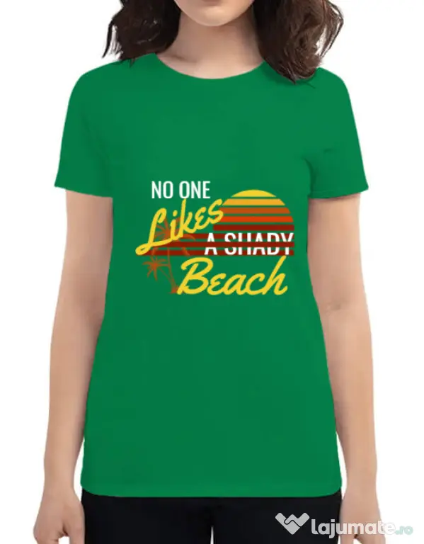 Tricou ADLER dama Shady beach Verde mediu