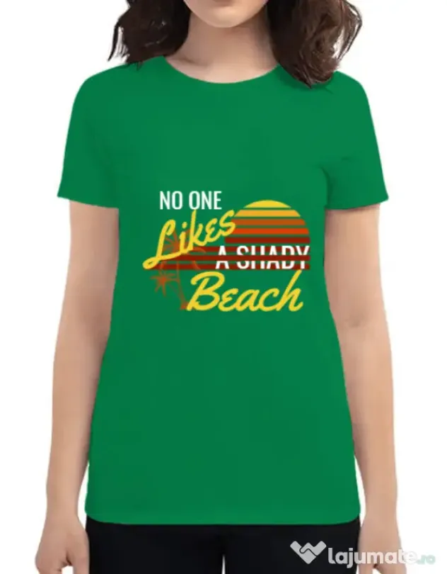 Tricou ADLER dama Shady beach Verde mediu