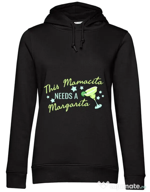 Hoodie dama cu gluga Mamacita Negru