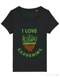 Tricou STANLEY STELLA dama I love gardening Negru