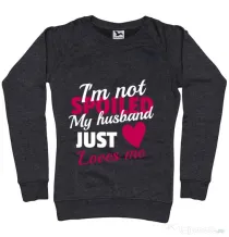Bluza ADLER dama I’m not spoiled Negru melanj