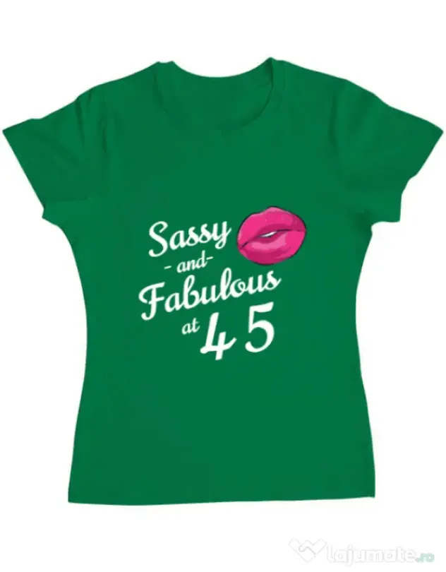 Tricou ADLER dama Sassy and fabulous Verde mediu
