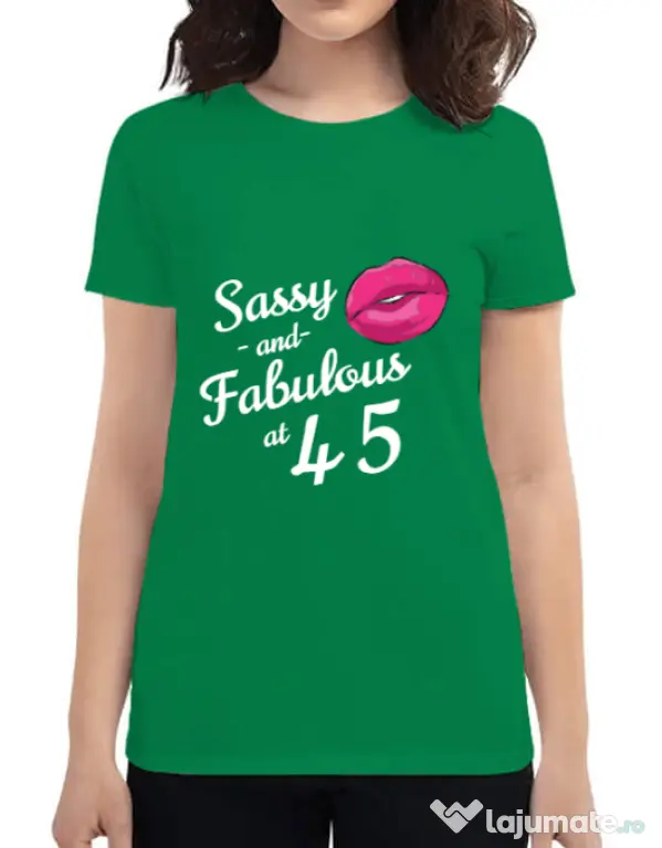 Tricou ADLER dama Sassy and fabulous Verde mediu
